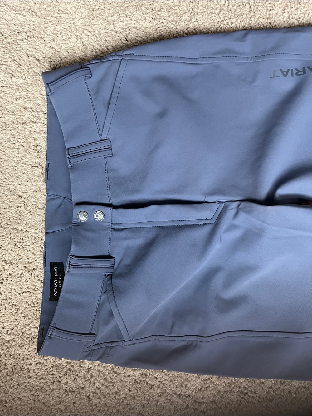 Ariat ladies Slate Blue Performance Riding Breeches - Picture 3 of 4